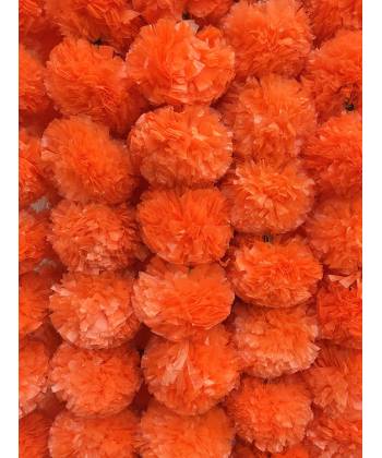 Amroha Crafts Orange Garland Mala - Pack of 5